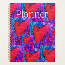 Hot Pink und Blue Multiple Hearts