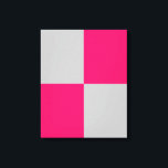Hot Pink und Graue Farbblöcke Leinwanddruck<br><div class="desc">Ein einfaches geometrisches Design von heißen rosa und grauen Farbblöcken.</div>