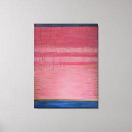 Hot Pink und Navy Abstrakt 2 - Canvas Print Leinwanddruck
