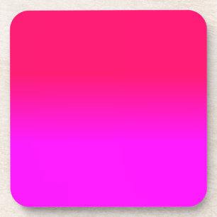 Hot Pink und Neon Pink Ombre Farbtöne Getränkeuntersetzer