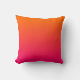 Hot Pink und Orange Ombre Kissen