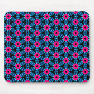 Hot Pink und Swiss Blue Mousepad