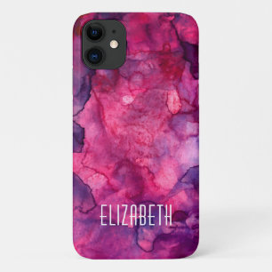 Hot Pink Wasserfarbe Case-Mate iPhone Hülle