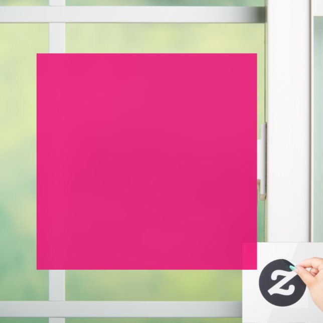 Hot Pink Wedding | Fett Farbe einladen Fensteraufkleber (Zuhause)