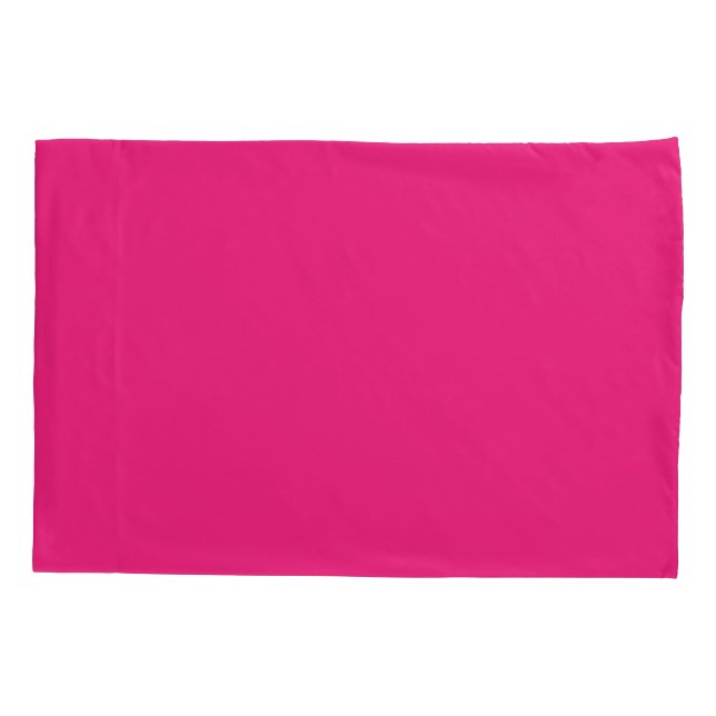Hot Pink Wedding | Fett Farbe einladen Kissenbezug (Rückseite)