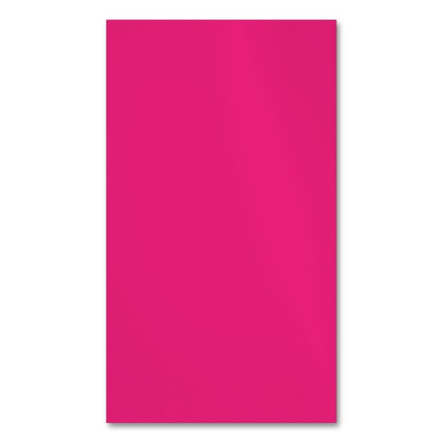 Hot Pink Wedding | Fett Farbe einladen Magnetische Visitenkarte (Vorderseite Vertikal)