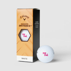 Hot Pink White Callaway Warbird Golfbälle 3 Pers.