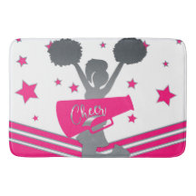 Hot Pink White Silver Stars Cheer Cheer-Leader