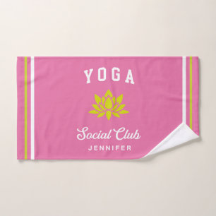 Hot Pink Yoga Social Club Benutzername Handtuch