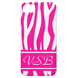 Hot Pink Zebra Print mit Monogramm title_seo2