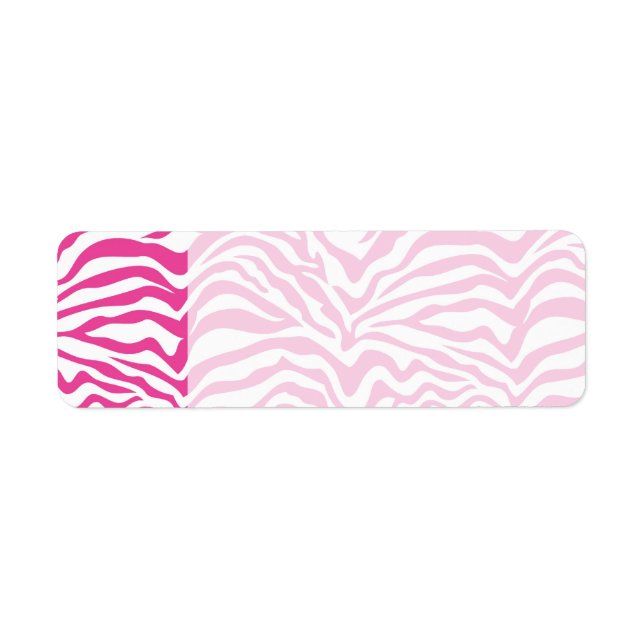 Hot Pink Zebra Print Wild Animal Stripes Neuheit (Vorne)