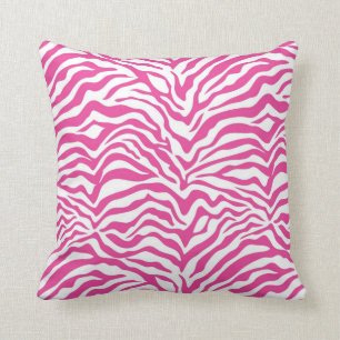 Hot Pink Zebra Stripe Kissen