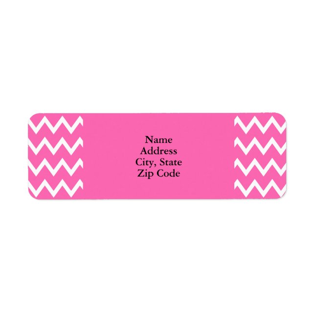 Hot Pink Zigzag Muster (Vorne)