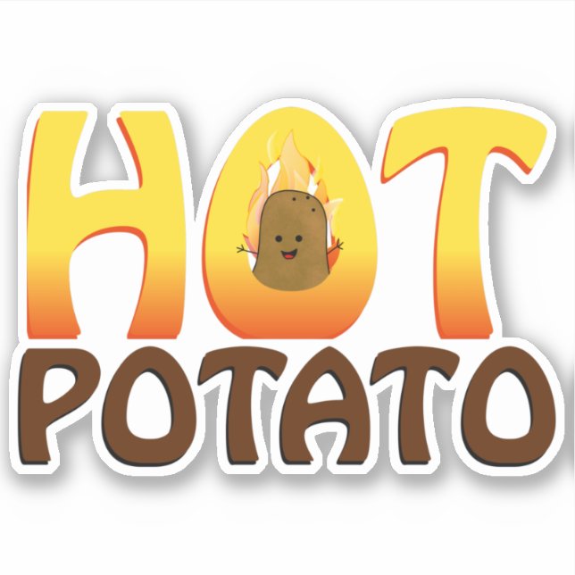 Hot Potato Aufkleber (Vorderseite)