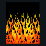 Hot Racing Flames Graphic Poster<br><div class="desc">Ein frisierte Auto rauschend Automobil cool-Orange auf schwarzen Button Streifen Flammen grafische Gestaltung, die immer für ein großartiges Geschenk für sich selbst oder für jemanden, der auf Ihrer Liste, sind sicher, einen Eindruck zu machen bei jedem festlichen Anlässe. Senden Sie uns eine Email mit dem unten stehenden E-Mail-Link "Diesen Designer...</div>