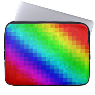 Hot Rainbow Mosaik Shimmer Laptopschutzhülle