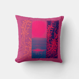 Hot Red Sun & Beach Kissen