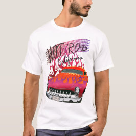 Hot Rod California by hipster Skulls T-Shirt