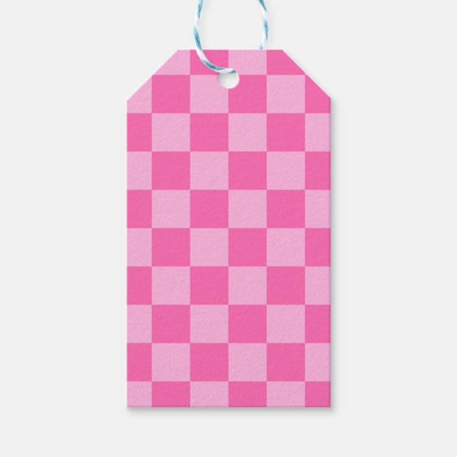 Hot Roink Checkerboard Geschenkanhänger (Vorderseite)