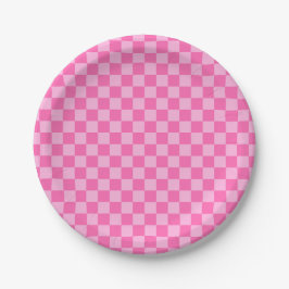 Hot Roink Checkerboard Pappteller