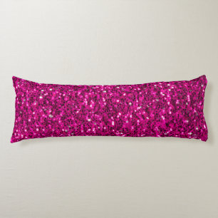 Hot-Rosa-Glitzern Imitate Glitzer Seitenschläferkissen