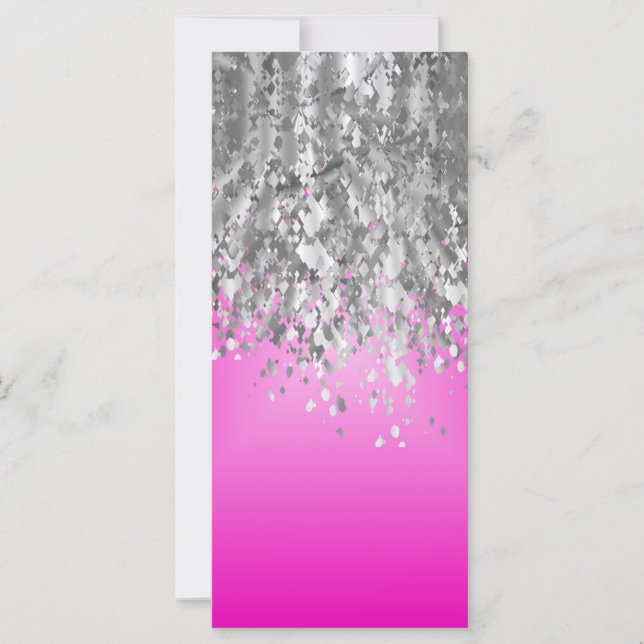 Hot-Rosa und Imitat Glitzer (Vorderseite)