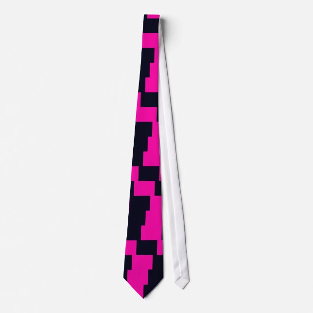 Hot rose & Black Mens Awwful Cravate laid CricketD (Devant)