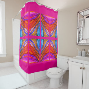Hot rose Desert Inspirations Douche Rideau