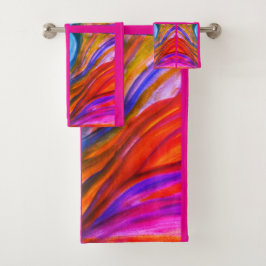 Hot Rose Desert Inspirations Serviette de bain ens