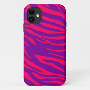 Hot rose violet Zebra Mate ID™ iPhone 5 Coque