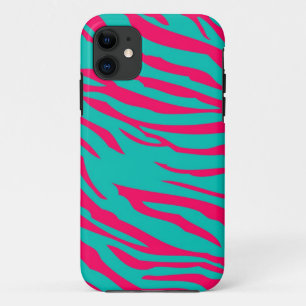Hot rose Zebra iPhone 5 Mate à peine là™ Coque