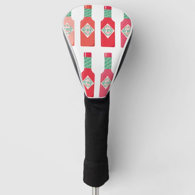Hot Sauce Bottles Hot Stuff Spicy Gift  Golf Headcover (Vorderseite)