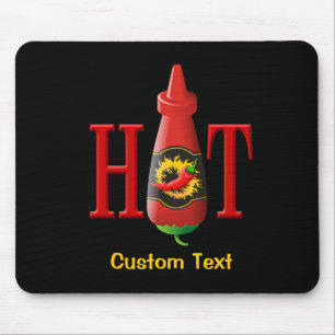Hot Sauce Flasche Maus Pad Mousepad