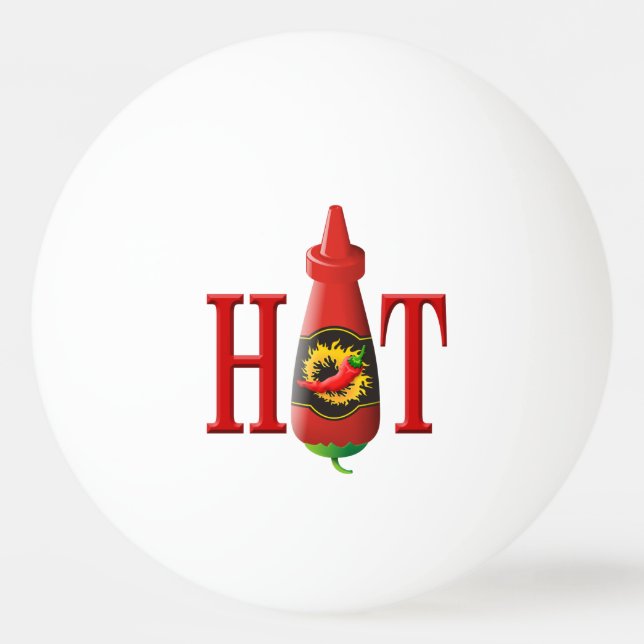 Hot Sauce Flasche Ping Pong Ball Tischtennisball (Vorderseite)