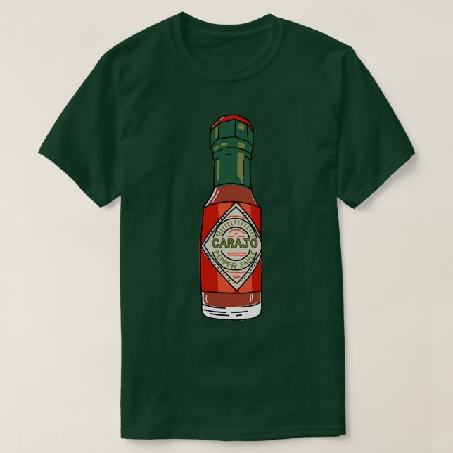 Hot Sauce Fun Design für Gourmet-Kenner 1 T-Shirt (Design vorne)