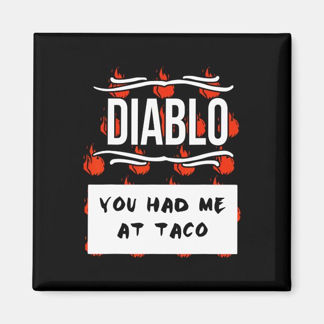 HOT SAUCE Group Halloween DIABLO SAUCE Sie hatten  Magnet (Vorne)