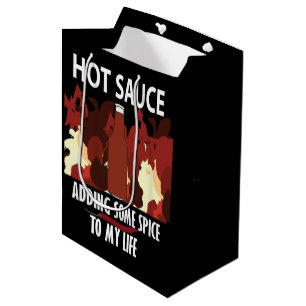 Hot Sauce Ketchup Fire Red Chili Pepper Mittlere Geschenktüte