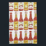 HOT SAUCE Spicy Cat Picante White Geschirrtuch<br><div class="desc">Dekorieren Sie Ihre Küche mit diesem lustigen,  warmen Handtuch. Macht ein tolles Haus-Erwärmung oder Jubiläum Geschenk! Sie können ihn anpassen und auch Text hinzufügen. Karo in meinem Shop für viel mehr Farben und Muster und passende Küchenartikel!</div>