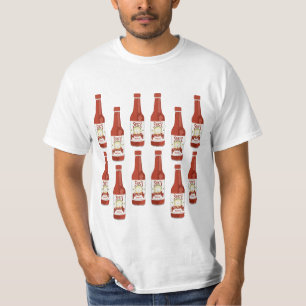 Hot Sauce Spicy Fun Picante Muster KUSTOMIEN IT T-Shirt