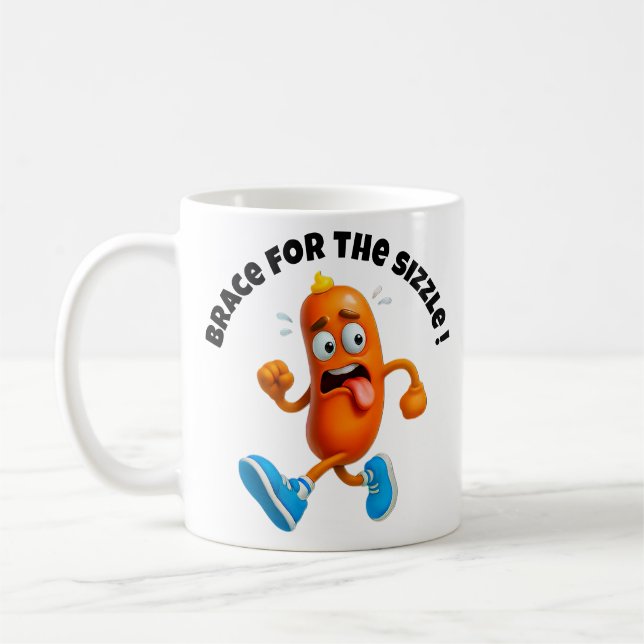 Hot Sausage Escape Kaffeetasse (Links)