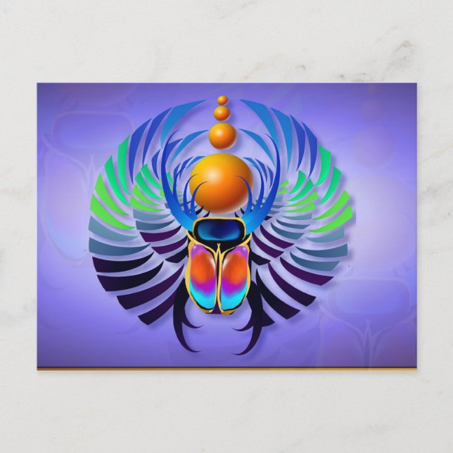 Hot Scarab Light Postkarte (Vorderseite)