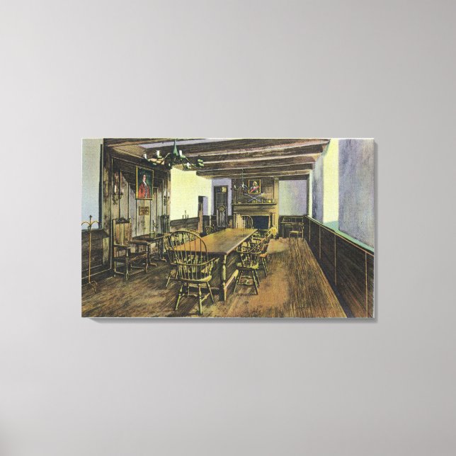 Hot Shot Battery Cannon über Niagara Mouth Leinwanddruck (Vorderseite)