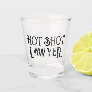 Hot Shot Lawyer Funny Gift Shotglas Schnapsglas