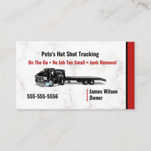 Hot-Shot-Trucking-Visitenkarte Visitenkarte