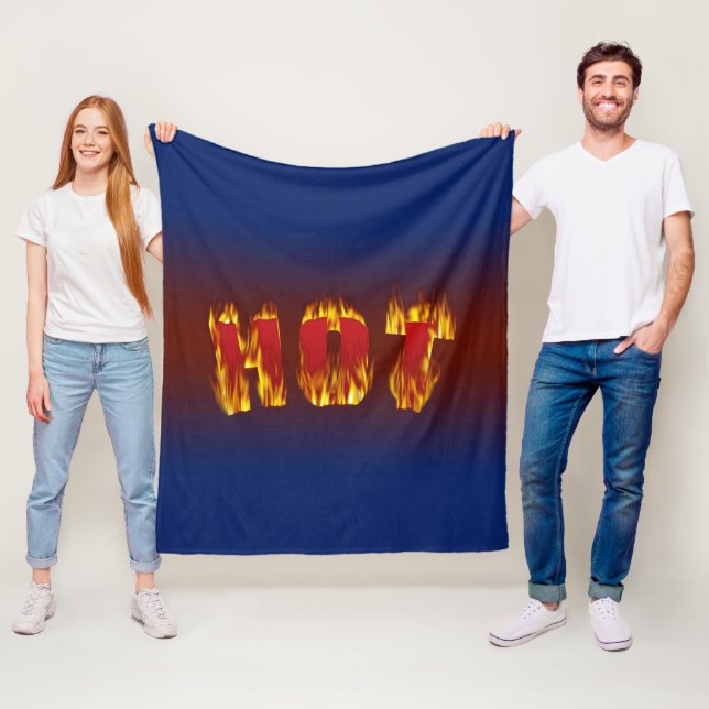 Hot Sign Fleecedecke (Beispiel)