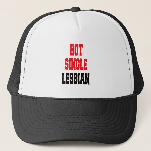 Hot Single Lesbian Truckerkappe (Vorderseite)