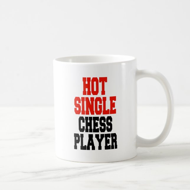 Hot Single Schachspieler Kaffeetasse (Rechts)