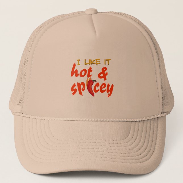 Hot & Spicey hat 2 Truckerkappe (Vorderseite)