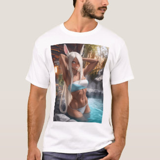 Hot Spring Bunny Girl 100 T-Shirt