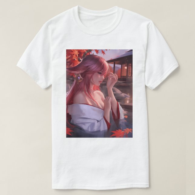 Hot Spring Yae Miko 153 T-Shirt (Design vorne)